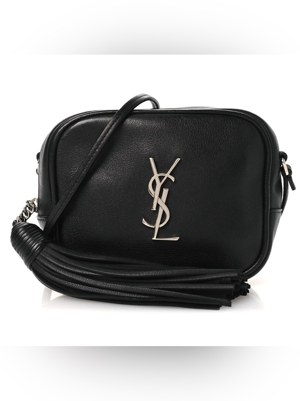SAINT LAURENT Nappa Monogram Blogger Bag Black
